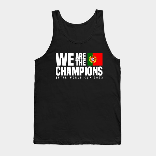 Qatar World Cup Champions 2022 - Portugal Tank Top by Den Vector
